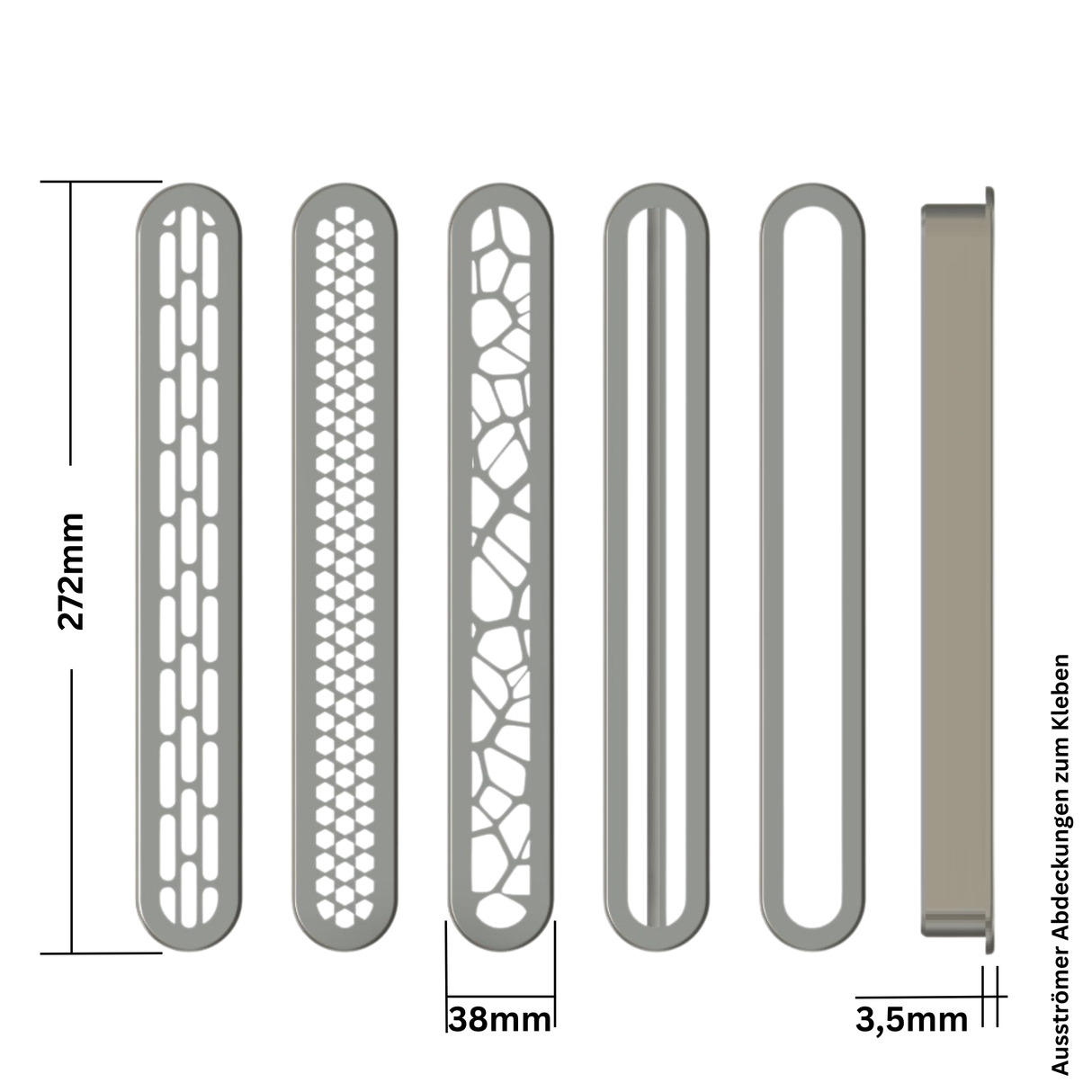 25cm Ausströmer für Standheizungen, 90 Grad Anschluss mit Abdeckung
