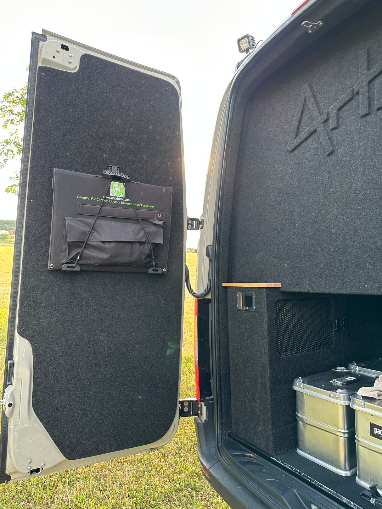 Halterung für Solartaschen