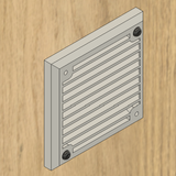 Ausströmer Eckig mit 90° Anschluss für 60mm Syteme