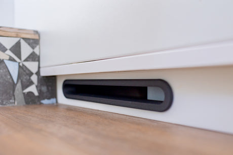 25cm Ausströmer für Standheizungen, 90 Grad Anschluss mit Abdeckung